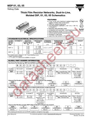 MDP16031K00GE04 datasheet  